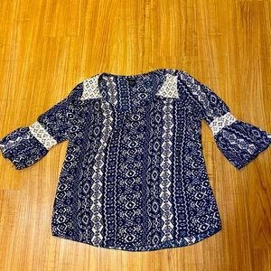 Crotchet detail blouse